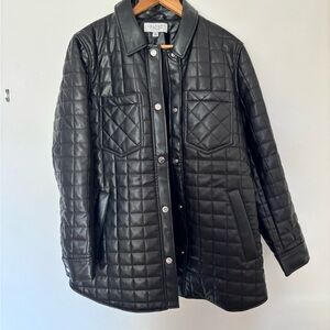 Laundry By Shelli Segal Black Quilted Puffer Jacket